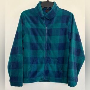Fission Boy’s Blue and Green Checkered Sweater